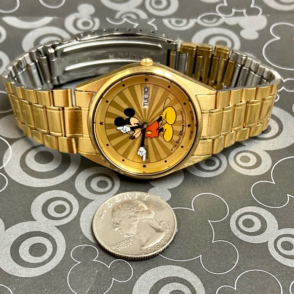 Vintage Disney x Seiko Starburst Mickey Mouse Men’s Unisex Watch with Box - Picture 9 of 13